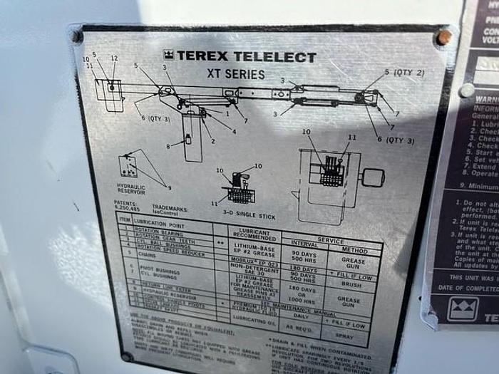 Used C59623 Terex Hiranger XT60 65ft Bucket Boom on 2010 Ford F750 Forestry Dump Truck