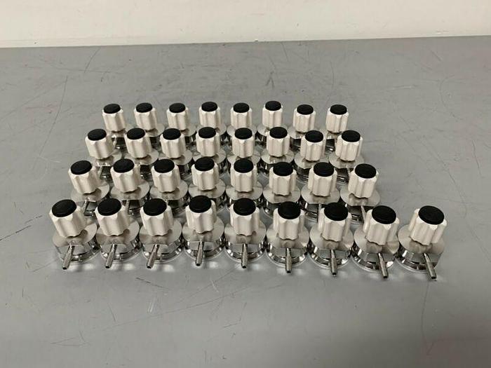 Used ITT Pure-Flo Stainless Steel Sample Valve w/ 1/4" Outlet & 2" Inlet