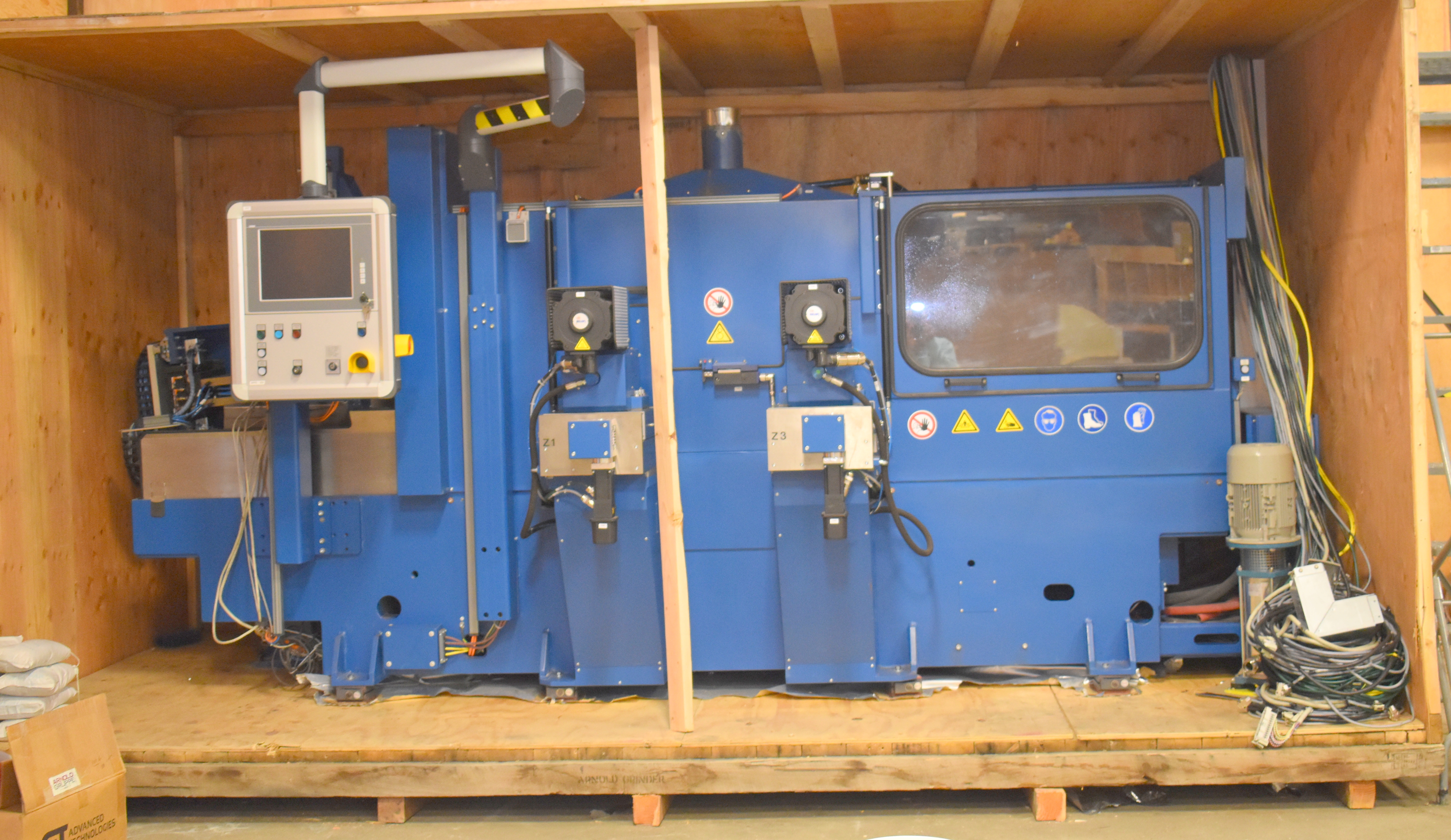 Unused Arnold Gruppe 72/855 combined surface and chamfer grinding machine