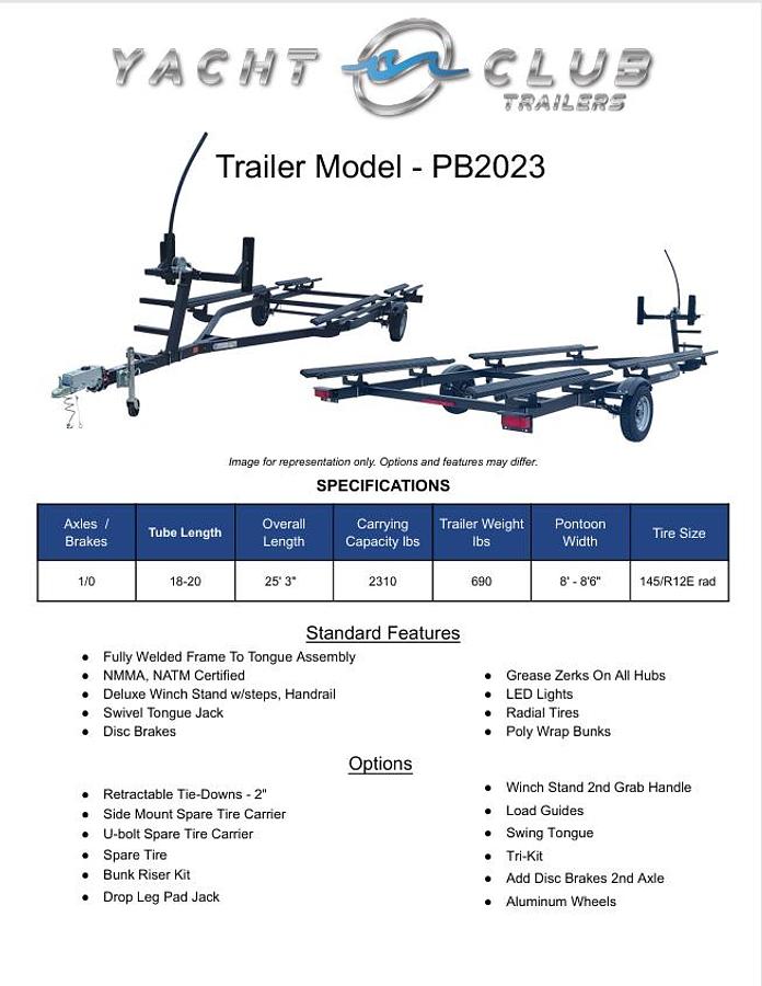 2026 Yacht Club PB2023 w/Load Guide