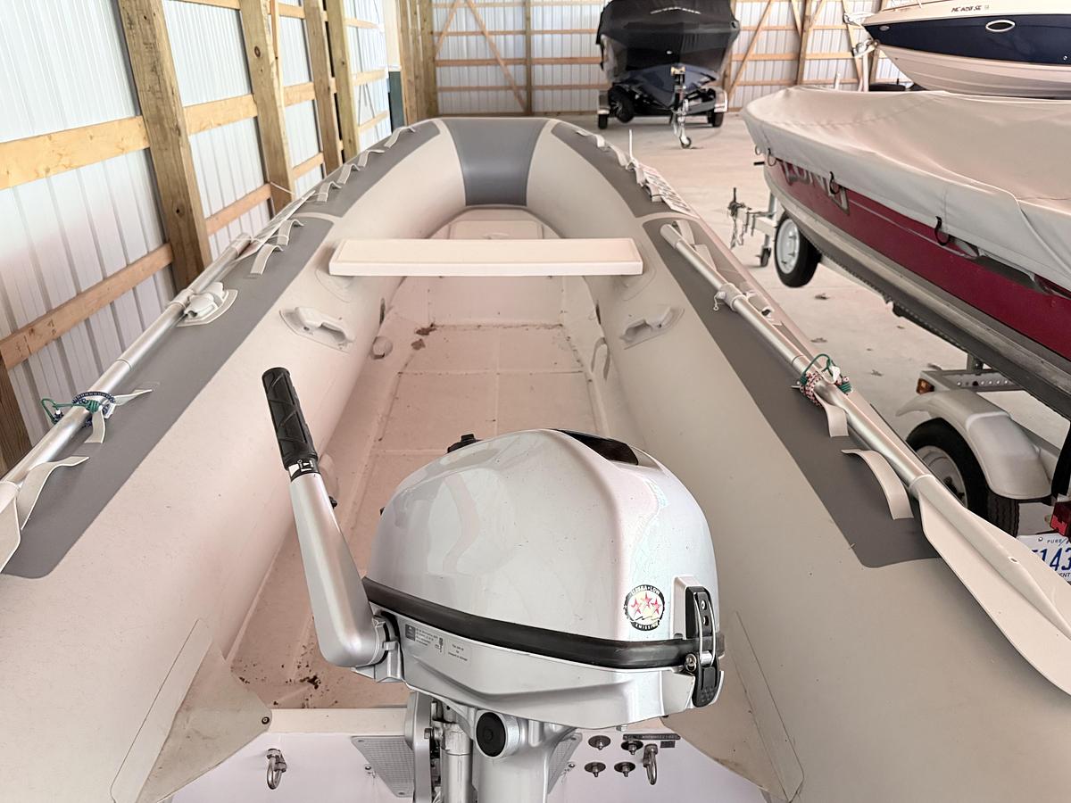 Used 2021 West Marine RIB-350 Fiberglass Double Floor Inflatable Boat