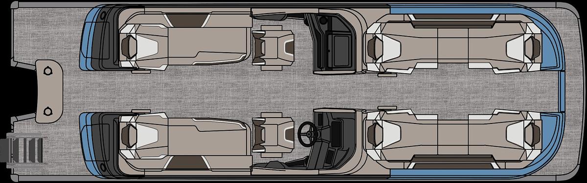 Avalon Excalibur Quad Lounge Windshield 27 FT