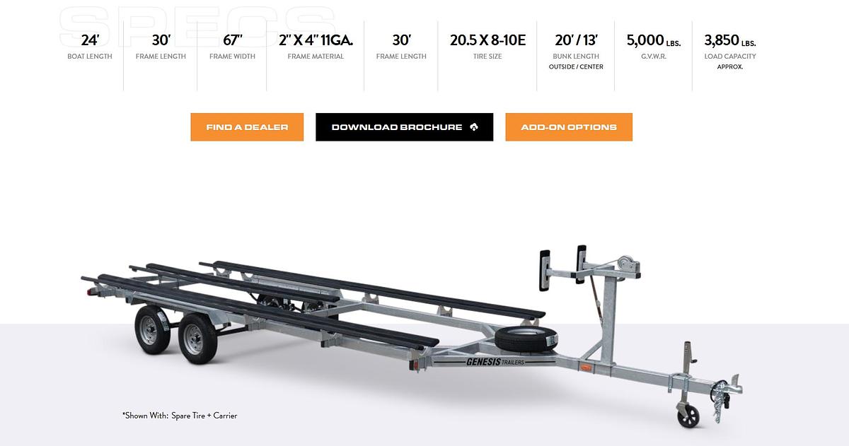 2026 GENESIS TRAILERS PF24T