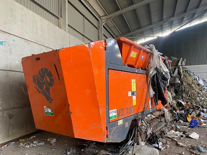 Used 2019 Arjes VZ750 twin shaft shredder