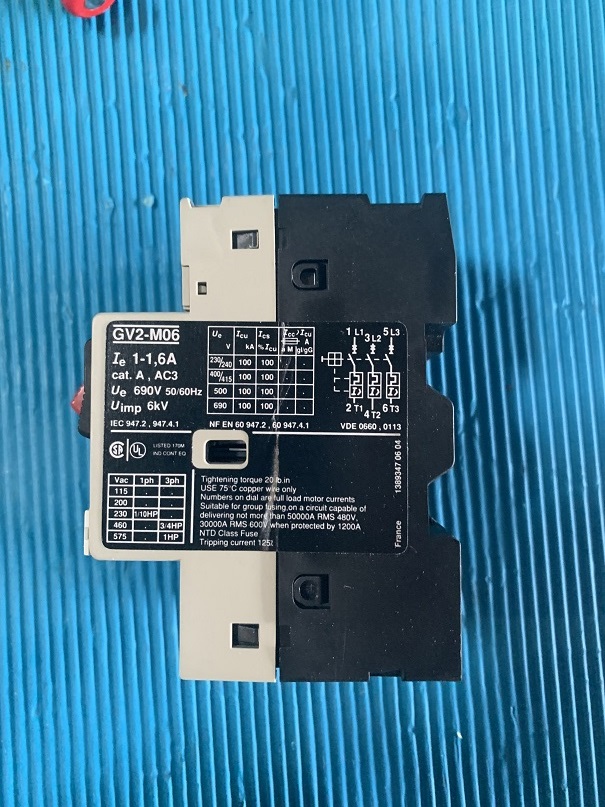 Used Telemecanique Motor Circuit Breaker GV2-M06