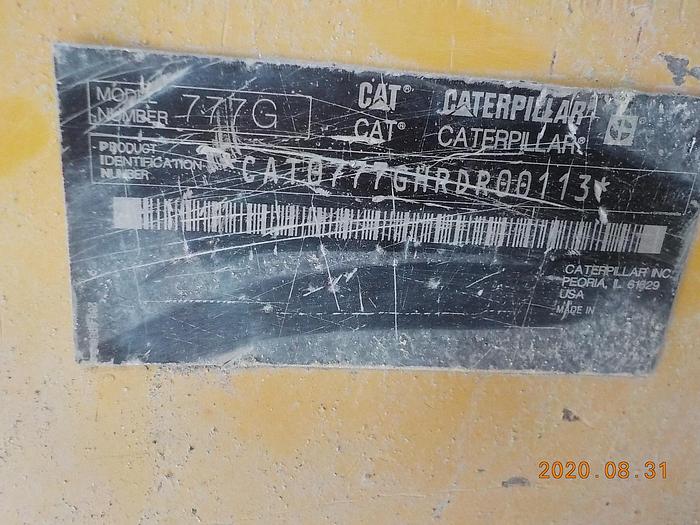 Used 2016 HB20579 Caterpillar 777G haul truck 777G