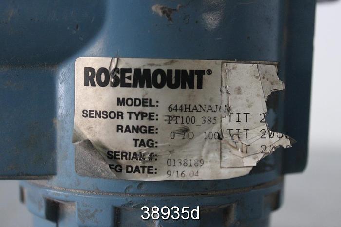 Used Rosemount 644HANAJ6M Temperature Transmitter #38935