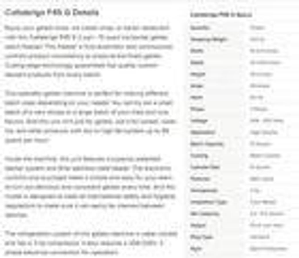 Used CATTABRIGA F45G Gelato Batch Freezer 15 Quarts Ice Cream Machine Carpigiani