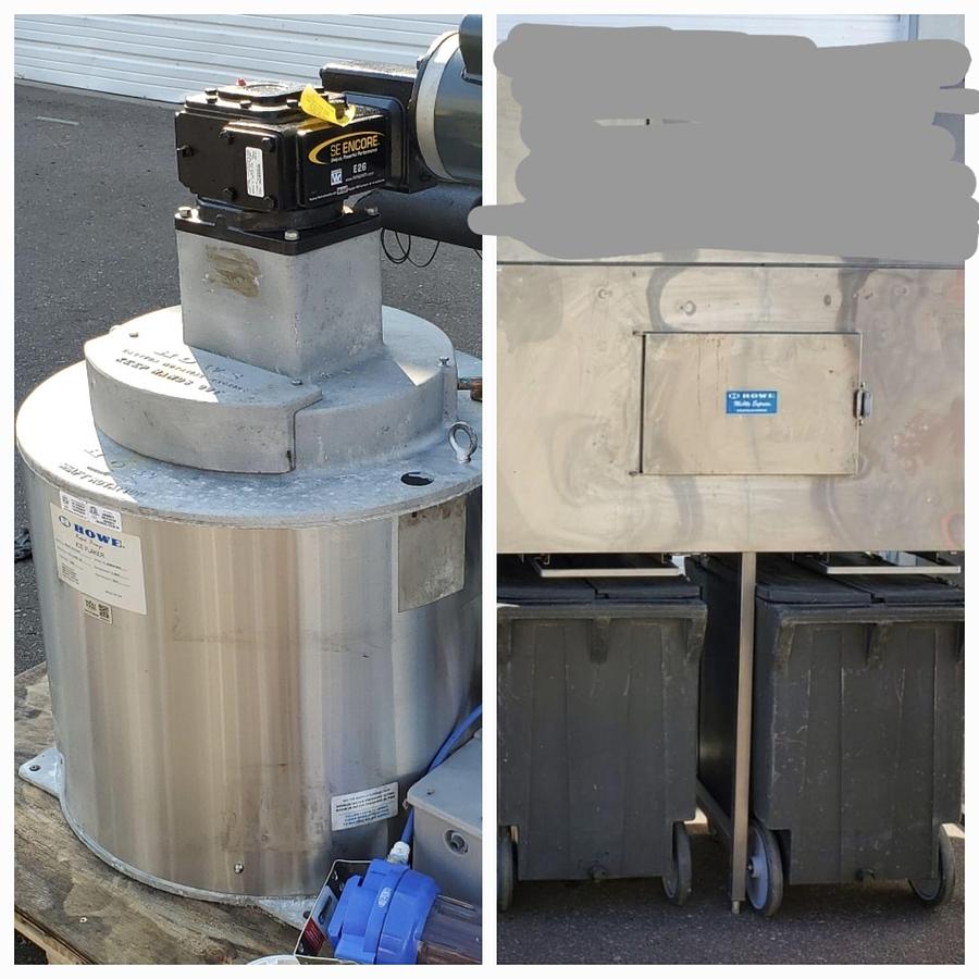 Used HOWE 4000-RLE 4000 LB Ice Maker with Storage Bins