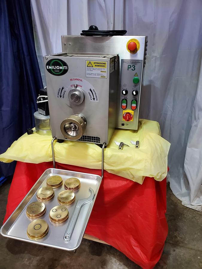 Used La MONFERRINA P3 Pasta Maker Extruder Machine + 7 DIES