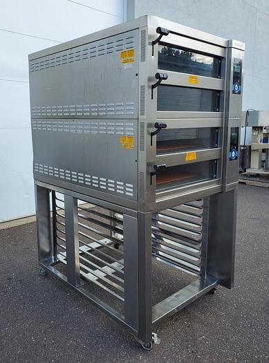 Used WIESHEU EBO68L 4 Deck BAKERY Oven With Steam Injection