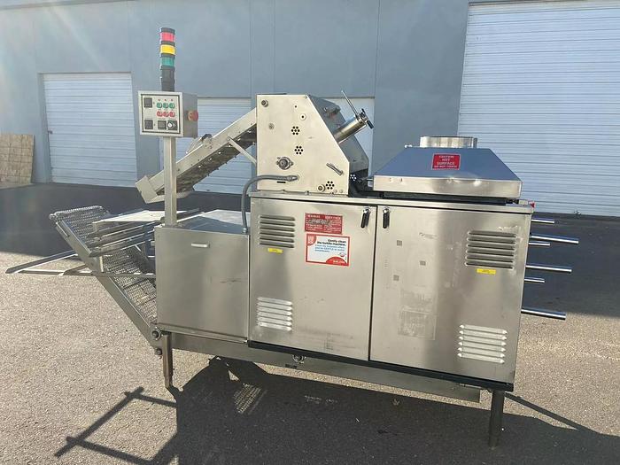 Used SUPERIOR FLOUR TORTILLA MACHINE PRESS and OVEN COMBO w BUILT-IN Conveyor besco