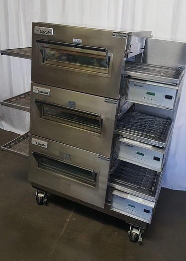 Used LINCOLN Impinger 1132 Electric Triple Conveyor Oven