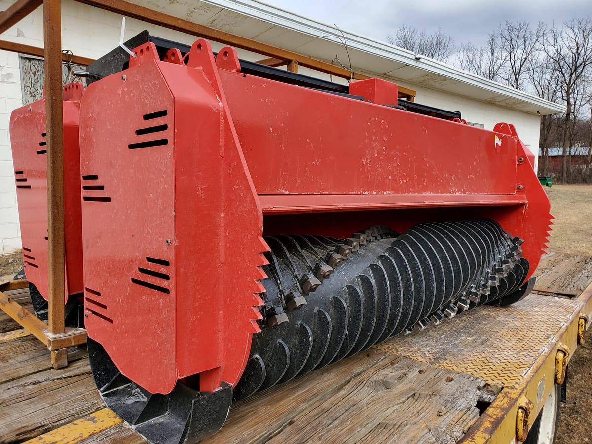 72" Skid Steer Drum Forestry Mulcher