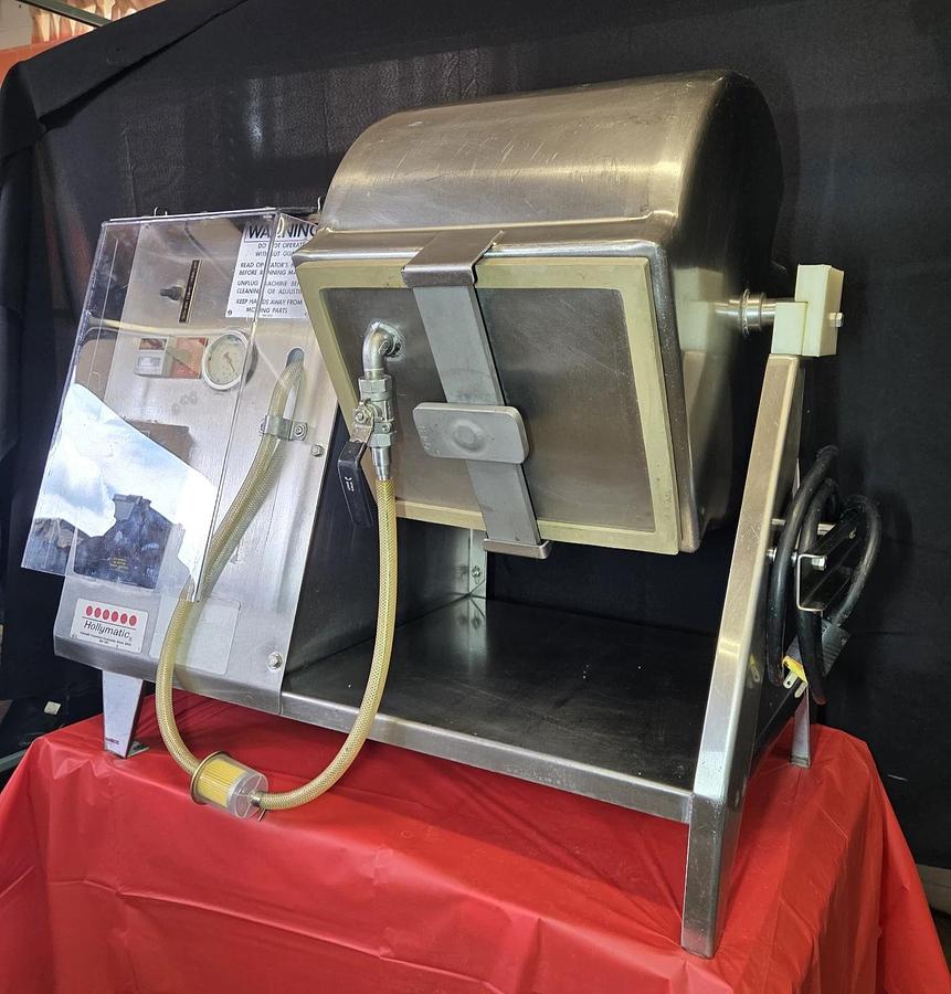 Used HOLLYMATIC HVT50 Vacuum Tumbler 50 LB