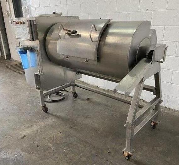 Used SIPROMAC 500 LB MEAT VACUUM TUMBLER