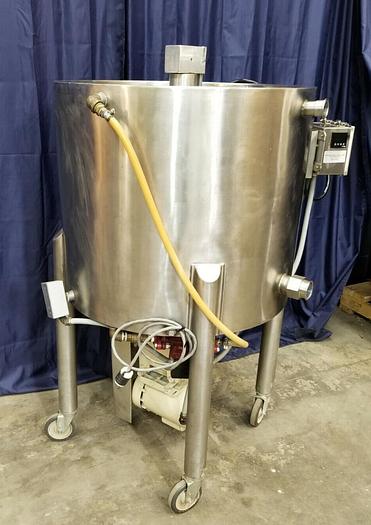 Used 200 LB CHOCOLATE MELTER TEMPERER Conditioner Mixing Kettle Mixer Savage Bros