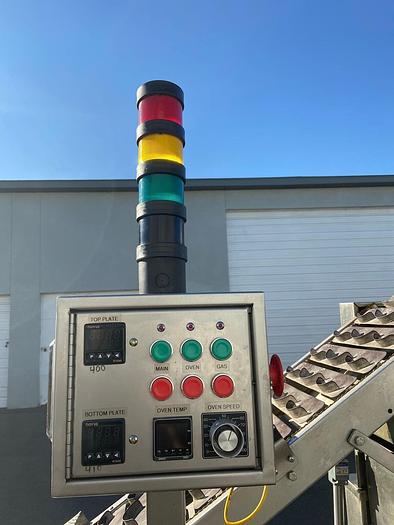 Used SUPERIOR FLOUR TORTILLA MACHINE PRESS and OVEN COMBO w BUILT-IN Conveyor