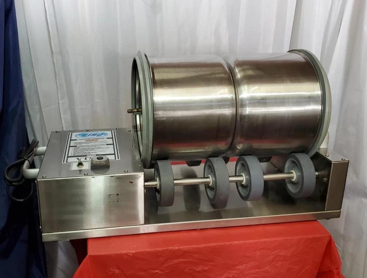 Used BIRO VTS43 Vacuum TUMBLER 40 LB Twin 20 LB Drum Each