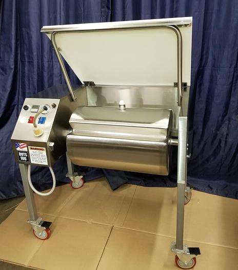 Used DANIELS DVTS 100 Vacuum Meat Tumbler 100 LB