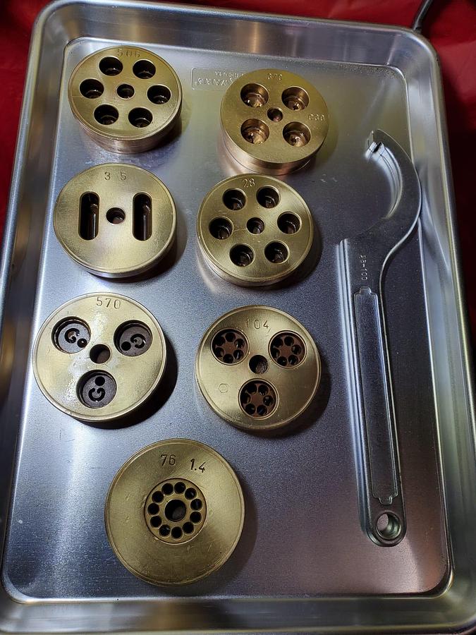 Used La MONFERRINA P3 Pasta Maker Extruder Machine + 7 DIES