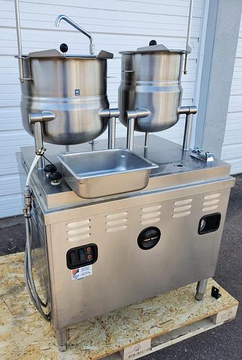 Used CROWN DOUBLE tilting Steam Kettle DC-10 and DC-6 10