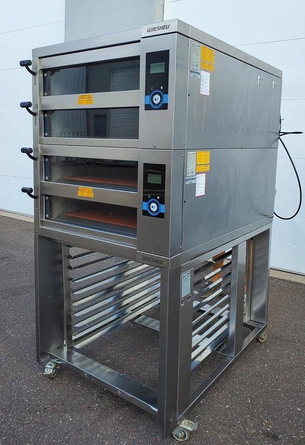 Used WIESHEU EBO68L 4 Deck BAKERY Oven WITH STEAM