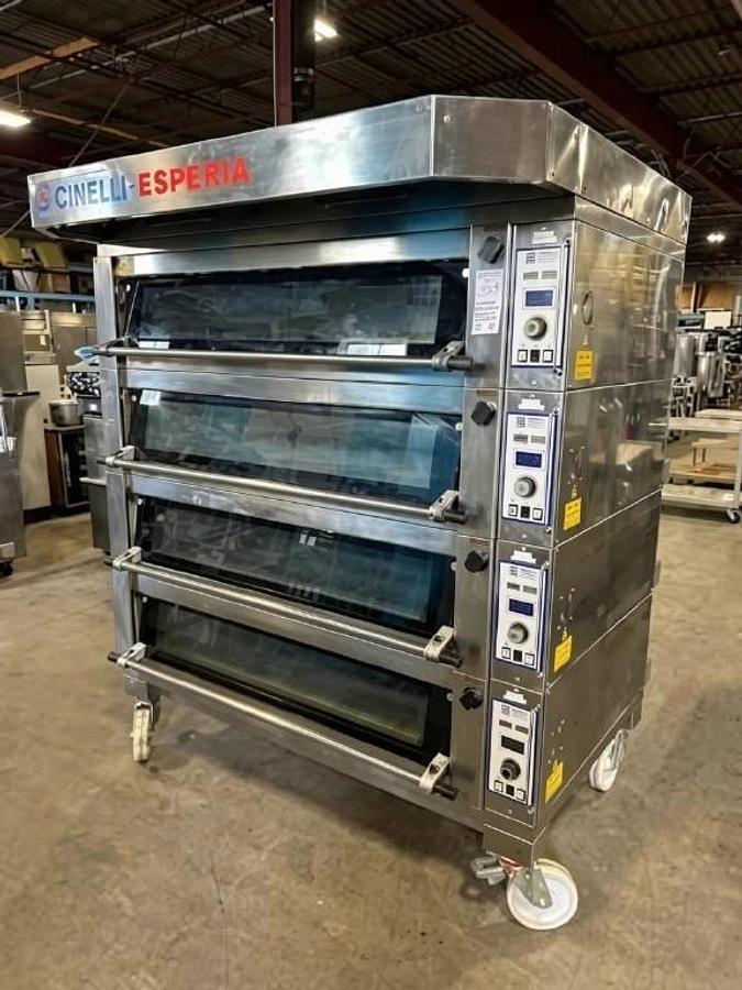 Used CINELLI ESPERIA CG/E 4 Deck Bakery and Pizza Oven With STEAM