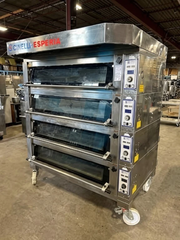 Used CINELLI ESPERIA CG/E 4 Deck Bakery and Pizza Oven With STEAM