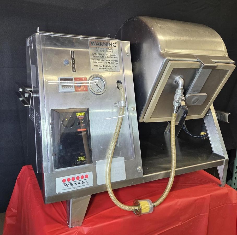 Used HOLLYMATIC HVT50 Vacuum Tumbler 50 LB