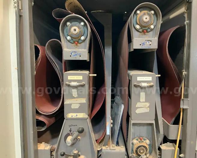 Used TIMESAVERS 143-2 HP75 43″ 2 Head Abrasive Wide Belt Sander