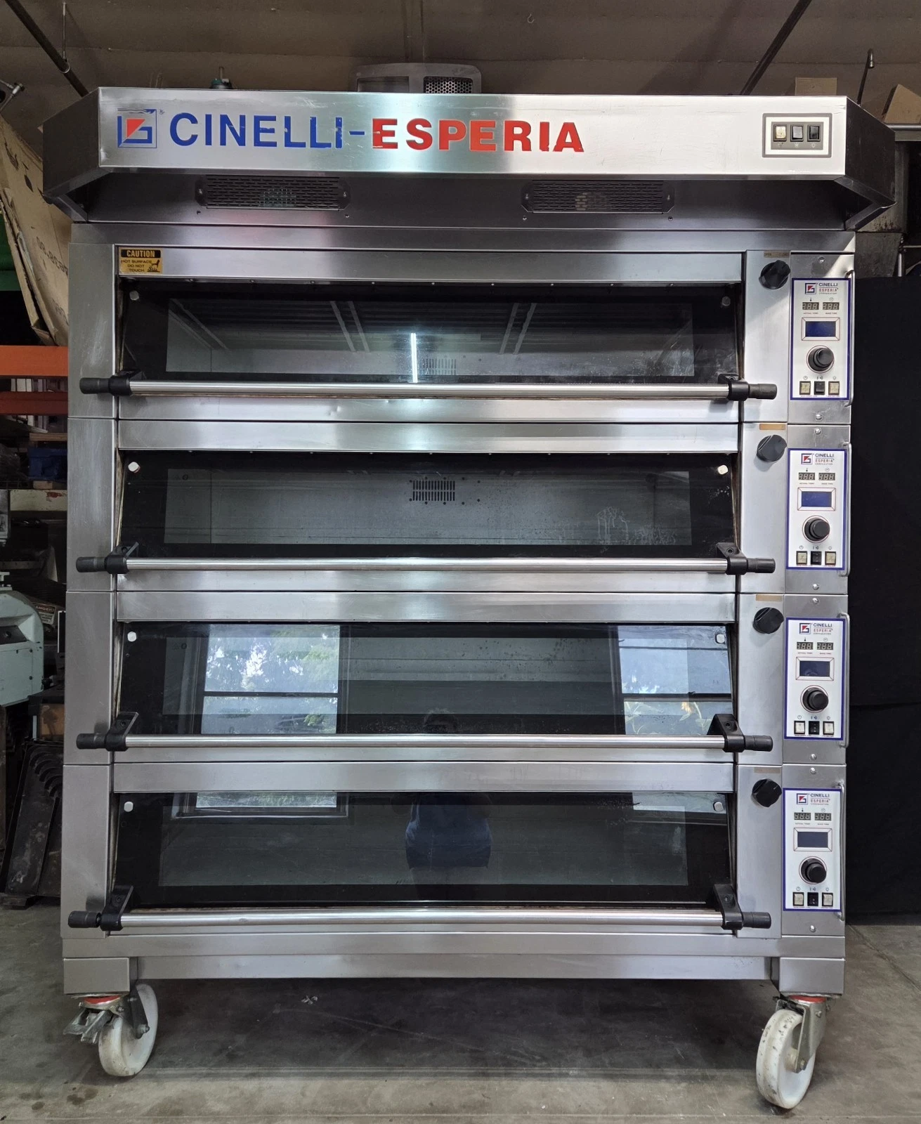 Used CINELLI ESPERIA CG/E 4 Deck Bakery and Pizza Oven With STEAM