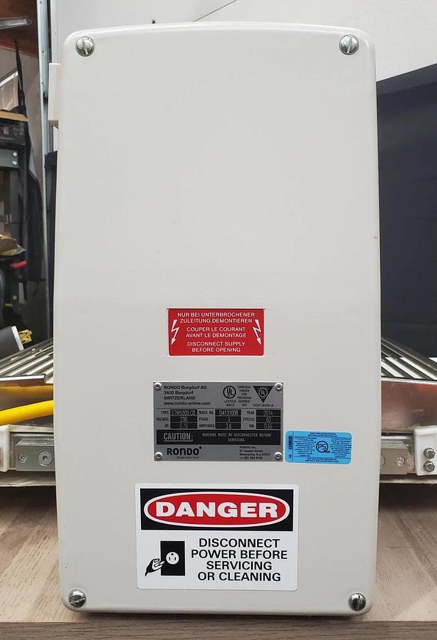 Used RONDO STM5303 CO DOUGH SHEETER ROLLER