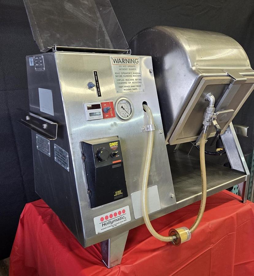 Used HOLLYMATIC HVT50 Vacuum Tumbler 50 LB
