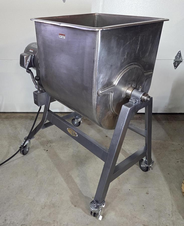 Used LELAND HD100DA Food and Meat Commercial MIXER 100 LB Double Action