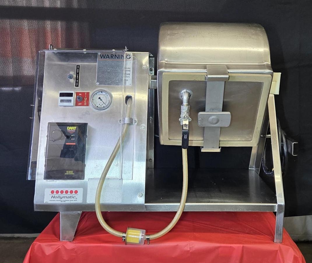 Used HOLLYMATIC HVT50 Vacuum Tumbler 50 LB