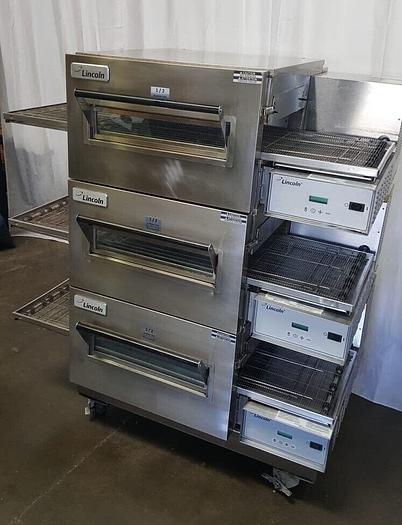 Used LINCOLN Impinger 1132 Electric Triple Conveyor Oven