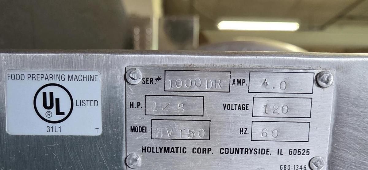 Used HOLLYMATIC HVT50 Vacuum Tumbler 50 LB