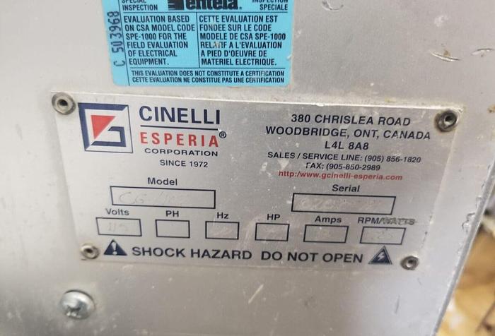 Used CINELLI ESPERIA Vienna and Kaiser Roll Press