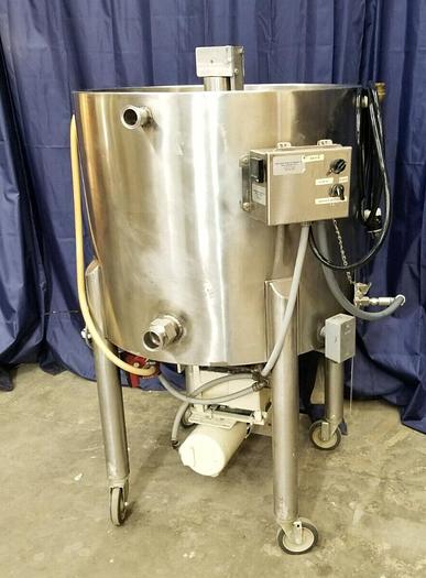 Used 200 LB CHOCOLATE MELTER TEMPERER Conditioner Mixing Kettle Mixer Savage Bros