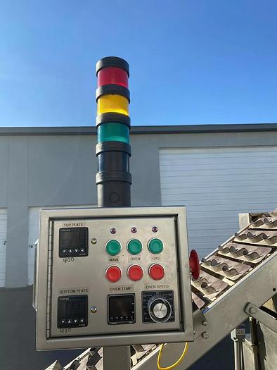 Used SUPERIOR FLOUR TORTILLA MACHINE PRESS and OVEN COMBO w BUILT-IN Conveyor besco