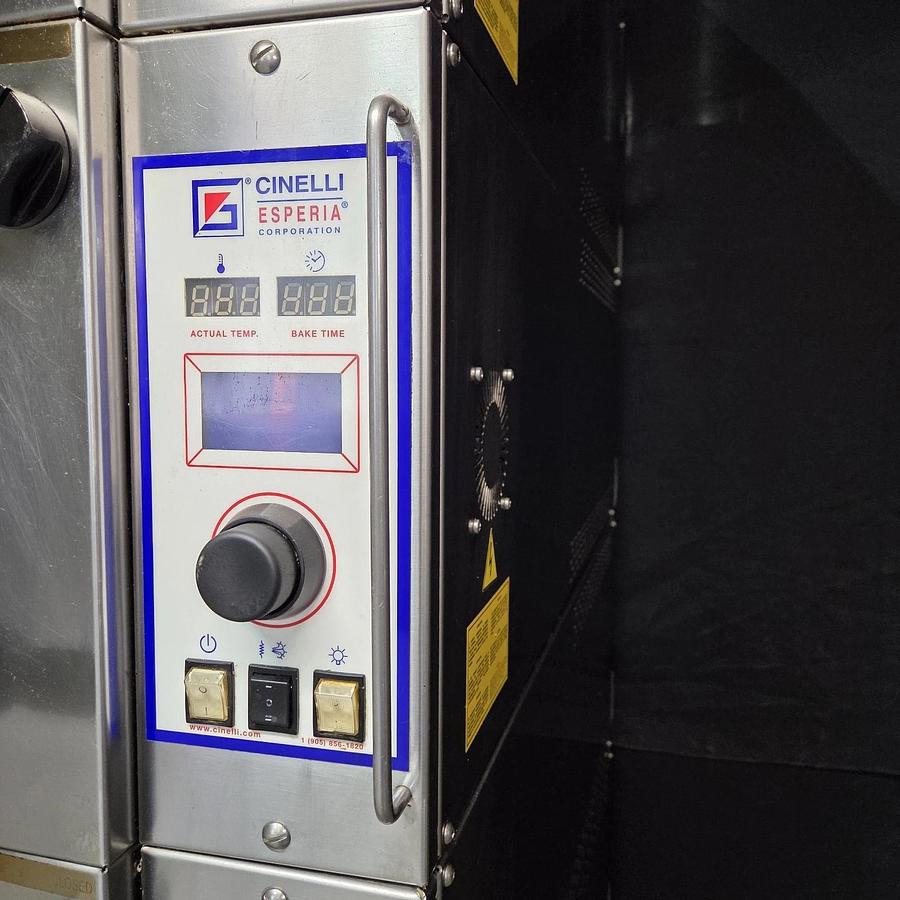 Used CINELLI ESPERIA CG/E 4 Deck Bakery and Pizza Oven With STEAM