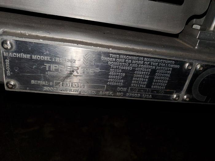 Used TIPPER TIE RS4202 Meat Sausage Casing Stuffer and Clipper Clipping System