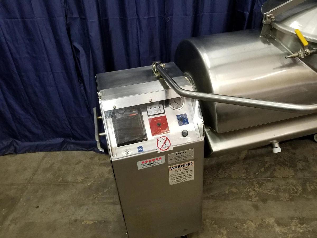 Used HOLLYMATIC 500 LB MEAT VACUUM TUMBLER