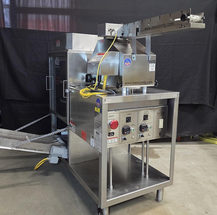 Used BE&SCO BETA 900 E Electric Tortilla Press and Oven Combo
