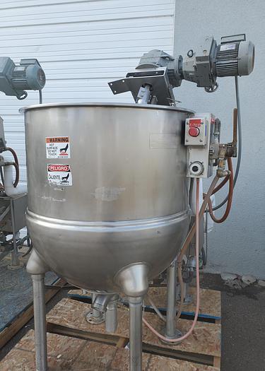 Used CapKold Water Jet Sous Vide Cooker Chiller and 2 GROEN INA/2-100 Kettles