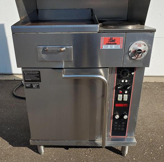 Used WELLS WVOC-2HFG Ventless Exhaust Range w/ Oven, Griddle & Hot Plates