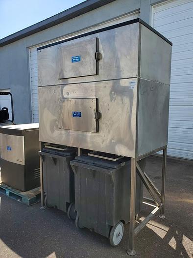 Used HOWE 2000-RLE 2000 lb Remote Ice Maker Flaker with ICE Storage and 2 BINS
