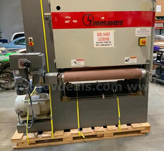 Used TIMESAVERS 143-2 HP75 43″ 2 Head Abrasive Wide Belt Sander