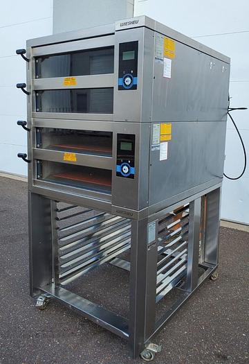 Used WIESHEU EBO68L 4 Deck BAKERY Oven With Steam Injection
